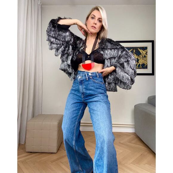 RARE!!! ZARA Fringed Jacket NWT - Picture 14 of 16